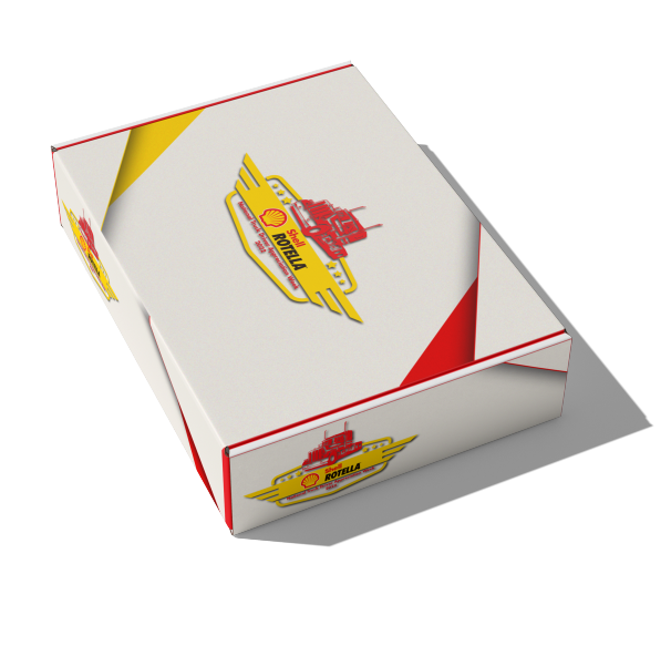Example of subscription box with Shell Rotella SuperRigs Logo