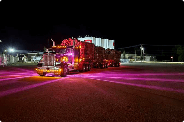 Charles truck nighttime